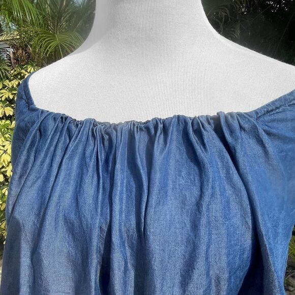 Halston Chambray Jumpsuit - Picture 4 of 11